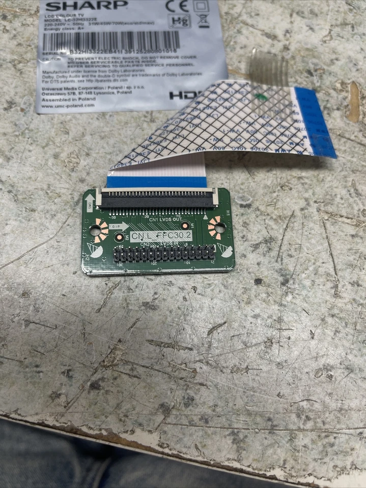 T-con cn.l_ffc30.2 sharp lc-32hi3322e - Immagine 3 di 4