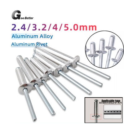 Pop Rivets Aluminium Alloy Blind Dome Head Blind Pop Rivet 2.4mm, 3.2mm, 4mm,5mm
