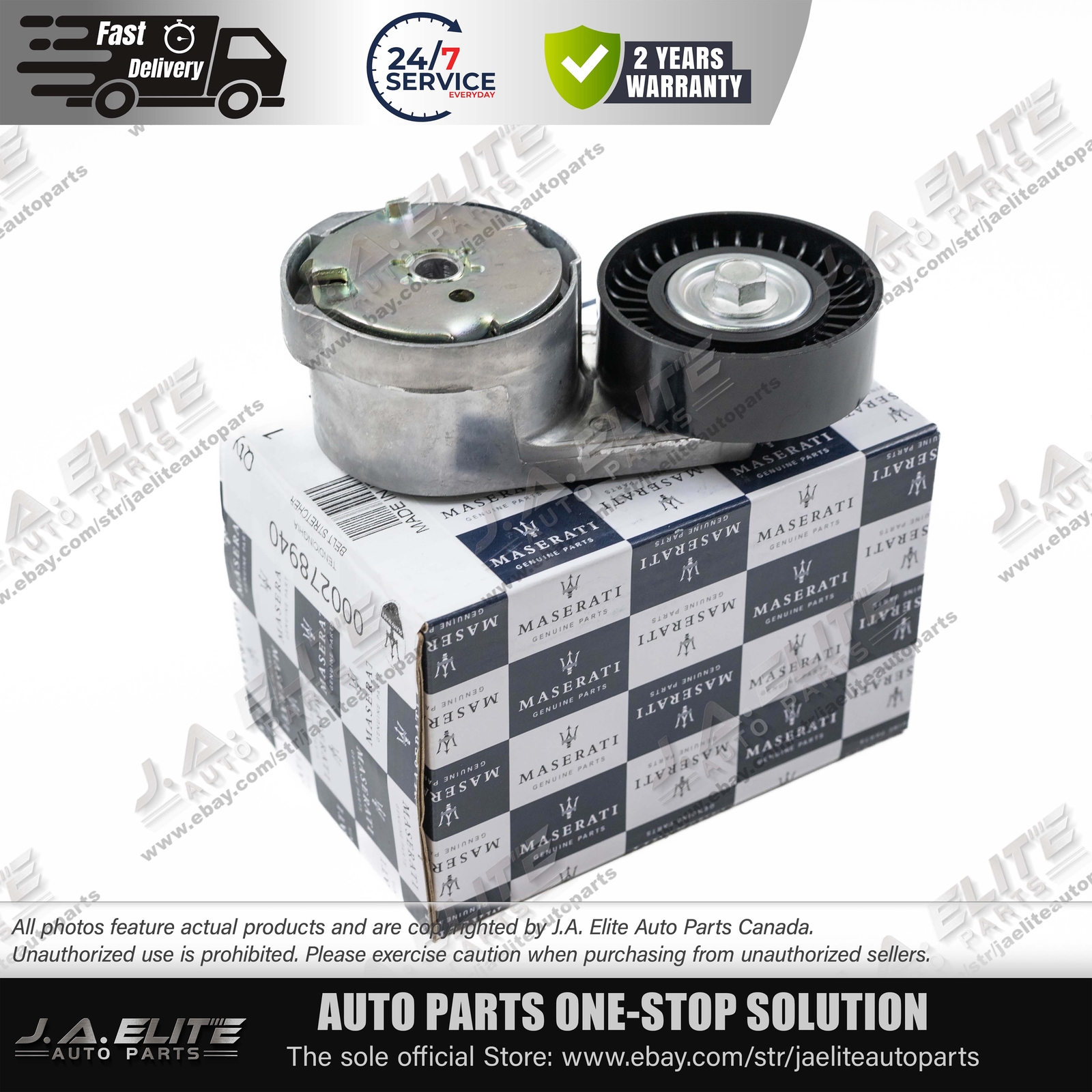 Genuine Drive Belt Tensioner fits Maserati Ghibli Levante Quattroporte 278940