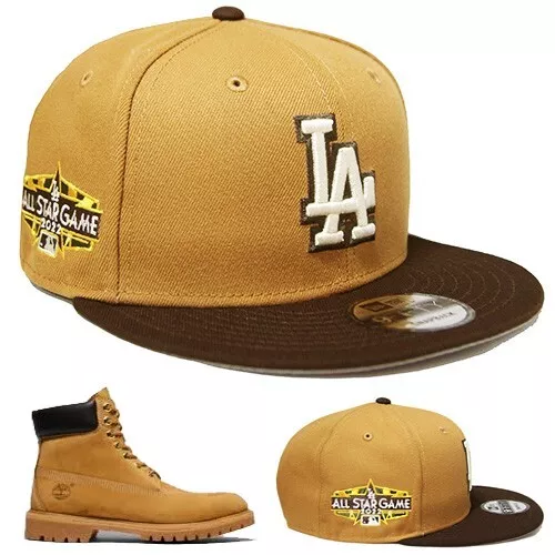 prioriteit Oxide scannen New Era L.A Dodgers Wheat Brown Snapback Hat Match Timberland Premium Boots  Cap | eBay