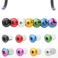 Bicycle Grip Handlebar End Caps Aluminum Alloy MTB Bike Handle Bar Grips Plugs.