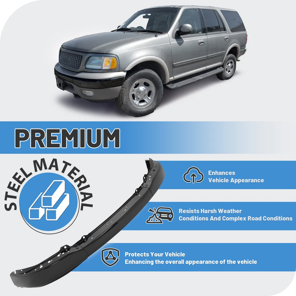 New Front Bumper For Ford F-150 Heritage Expedition F-250 1999 2000-2003 2004 - Image 4 of 4