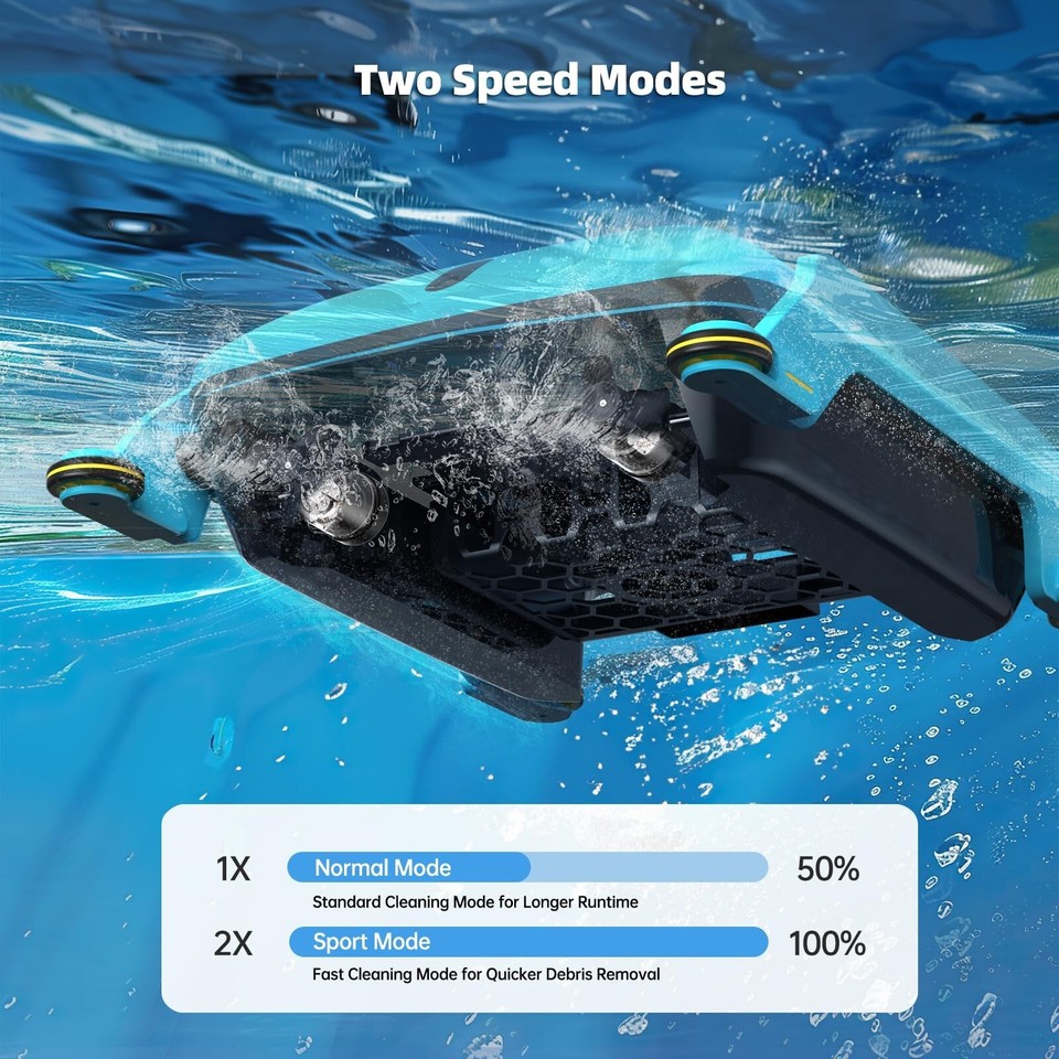 Robotic Solar Pool Skimmer Cleaner Cordless Pool Skimmer