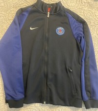 Nike Paris Saint Germain Soccer Black Track Jacket Full Zip Youth Size XL