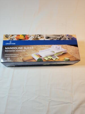 Crofton Mandoline Slicer 5 Interchangeable Blade Attachments Stainless Steel
