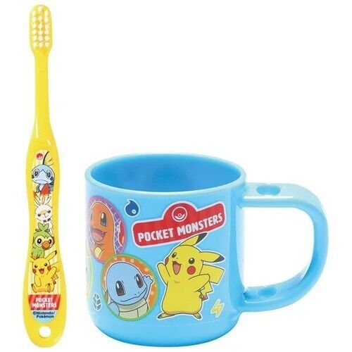 Pocket Monster Pokemon Pikachu Toothbrush Set – Kids, Soft Toothbrush with Cup - Afbeelding 1 van 2