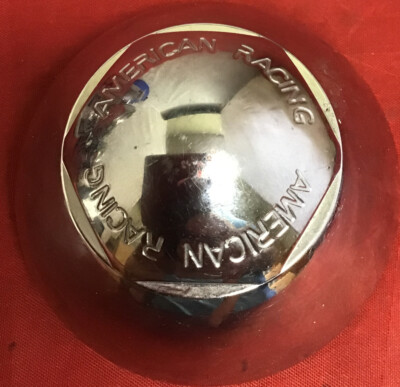 ONE USED AMERICAN RACING CHROME DOME CENTERCAP P/N 11338V F112-25 /12969