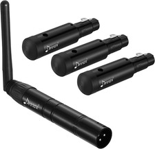 Wireless DMX512 DJ 2.4G DMX Wireless Controller 3 Receivers with Built-In Batter