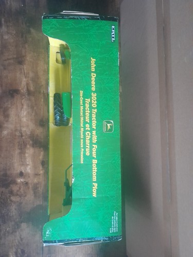 CLEARANCE - ERTL John Deere 3020 Tractor with Four Bottom Plow Die-Cast Model - Picture 10 of 14