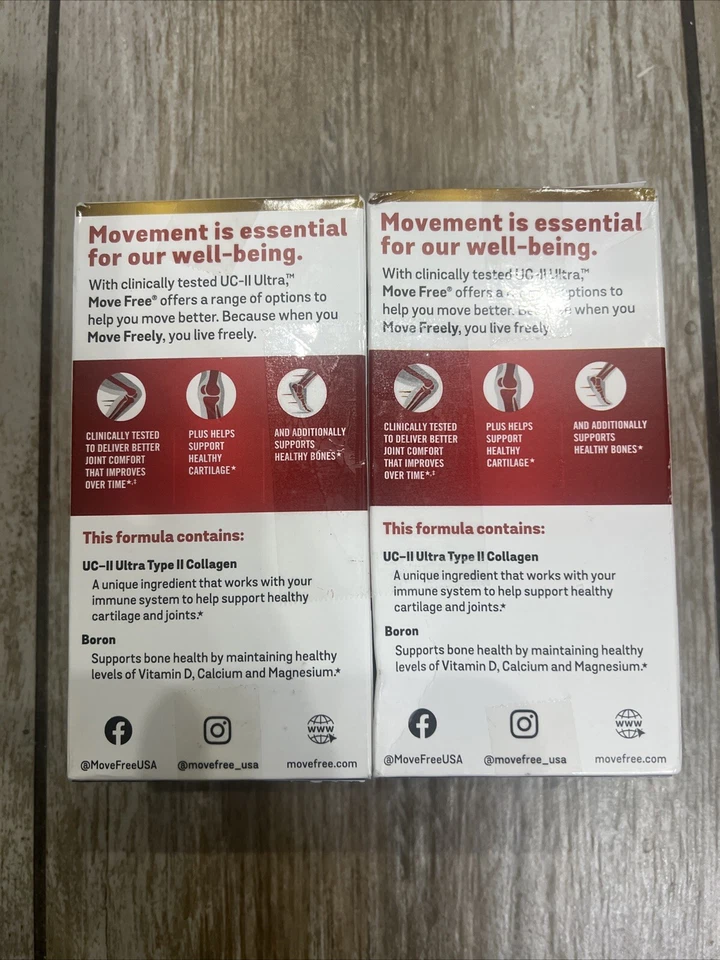 Move Free Joint Health Ultra 3xAction диетическая добавка (2 коробки по 30 таблеток) срок годности 12/25 - Изображение 3 из 4