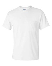 Gildan 2300 Mens NEW Size Pocket Tees 100 Cotton T-Shirts