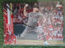 2020 TOPPS UPDATE #U-57 YOAN LOPEZ INDEPENDENCE DAY PARALLEL /76 DIAMONDBACKS 
