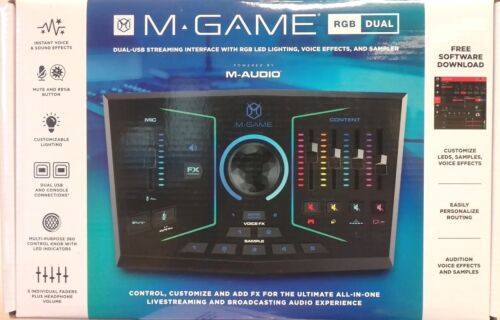 M-Game RGB Dual Streaming Interface USB Audio Interface, Voice & Sound Effects - Bild 1 von 4