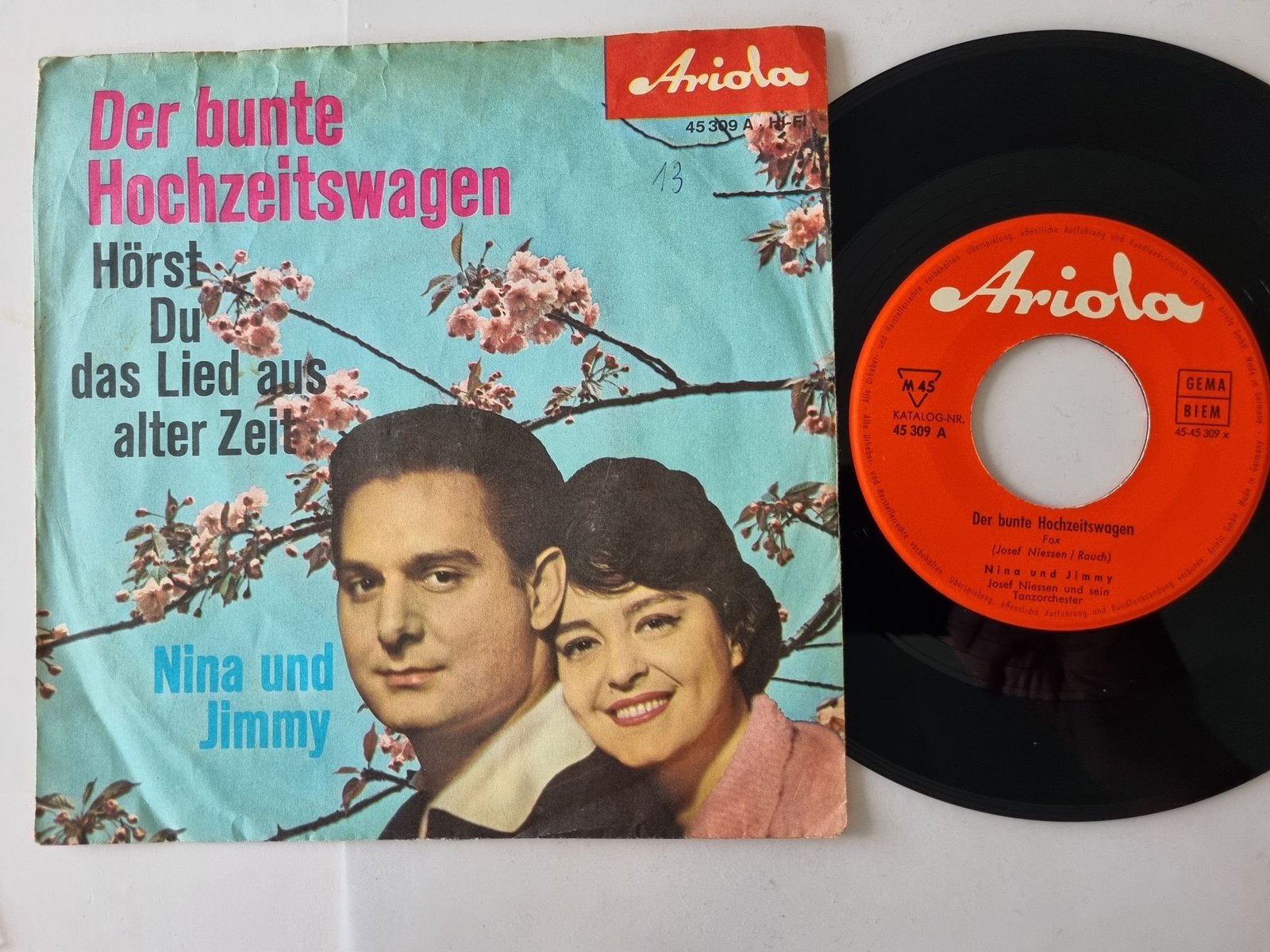 Nina Und Jimmy - Der bunte Hochzeitswagen 7'' Vinyl Germany