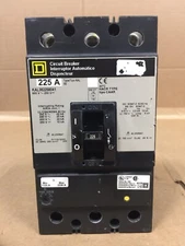 SQUARE D KAL36225 8041 TYPE KAL 225A 600V 3PH FREE 2 DAY AIR HOUSTON STOCK
