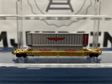 Walthers N TTX #25327 Double Stack Car w/ Containers NO BOX (2) (T)