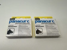 Panacur C Canine Dewormer (Fenbendazole), 1 Gram 2 Pack Six 1 Gram Packets