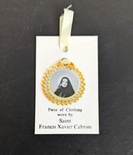 Holy Christian Religious Relic Saint Frances Xavier Cabrini Piece of Clothing