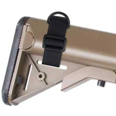 Buttstock Sling Tactical Adapter Mount Attach D Ring Rifle Shotgun Hunt Airsoft