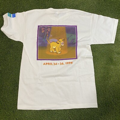 Vintage Disney 1998 Lion King Mane Event Simba Tee Shirt - Size Large NWOT
