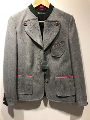 Gottseidank Jackett Janker grau Gr. 34 Tracht NEU