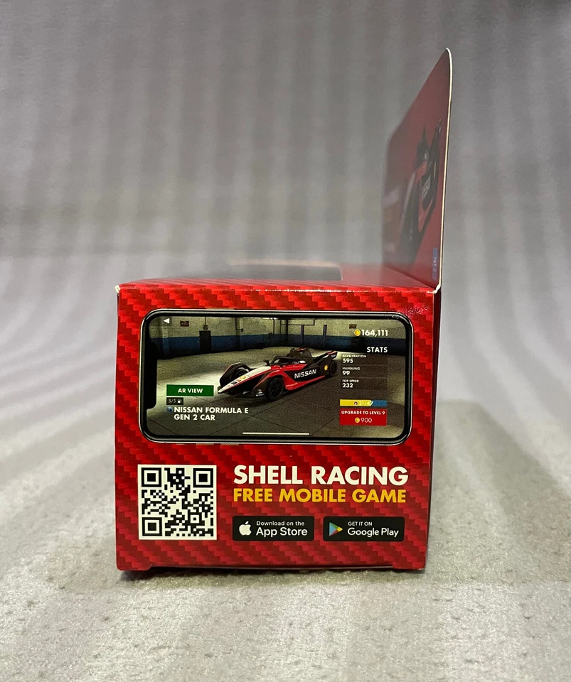 Nissan Formula E Gen 2 Diecast 1:41 Car model official licensed shell v-power - Image 4 of 4