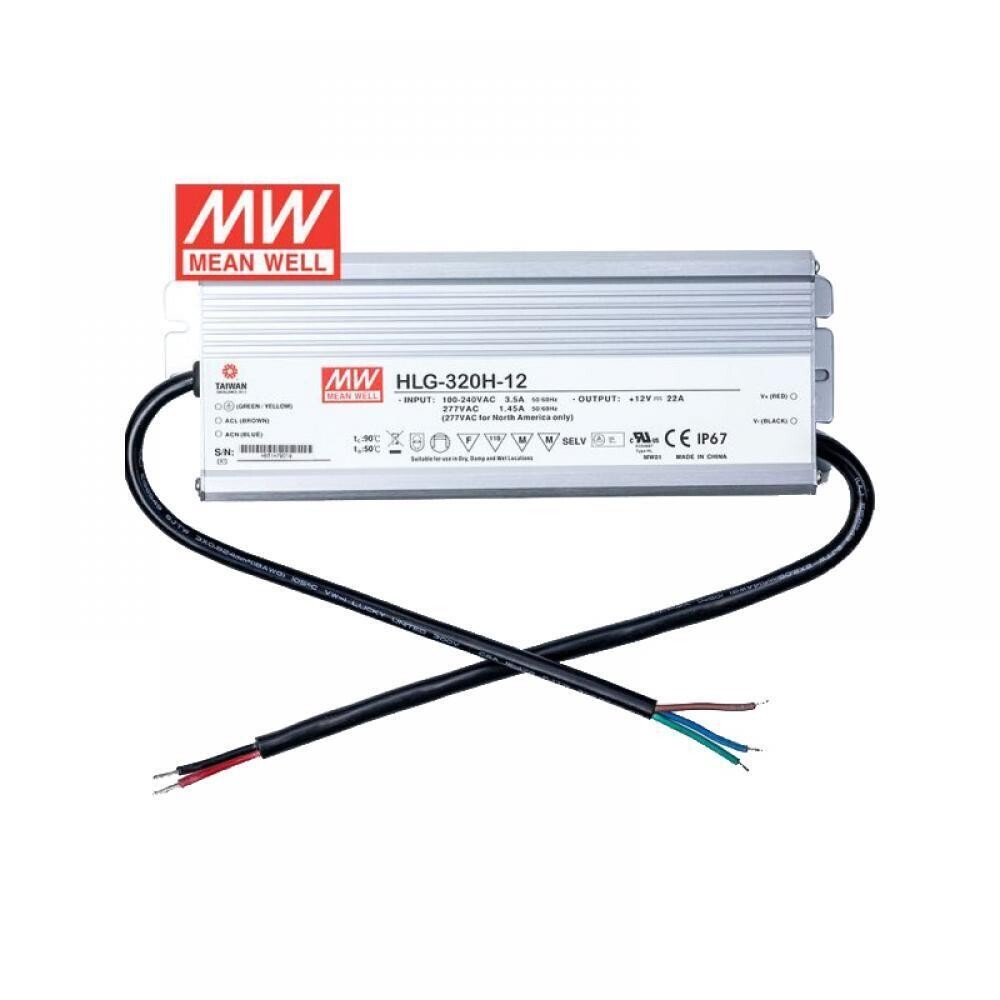 Mean Well HLG-320H-12 tension stable contre les micro-coupures de courant de 12v