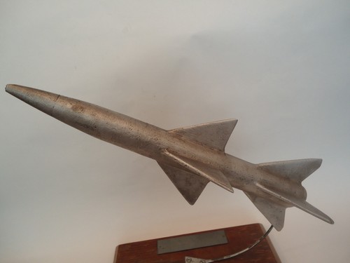 Old Rare Soviet USSR Metal Souvenir Rocket Space Cosmos Desktop Model Hand Made - Picture 9 of 12