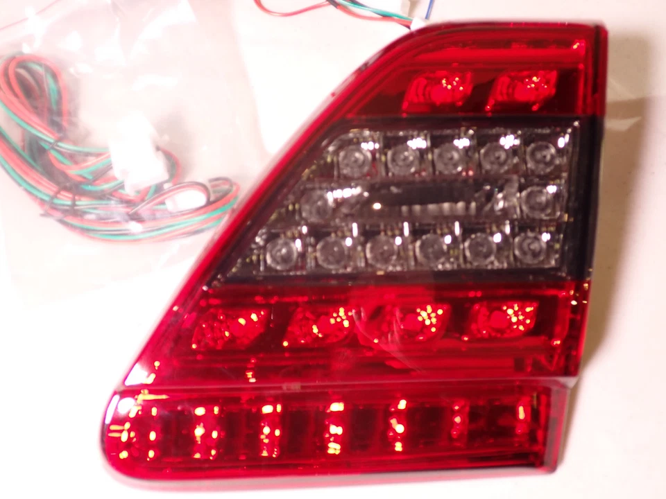 LED Taillights For 2011 2012 2013 Toyota Corolla Red w Smoked Lens Pair - Image 4 of 4