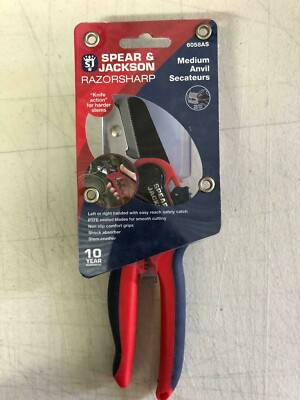 Spear & Jackson Rasierscharfe mittlere Amboss-Hochentaster 6058AS