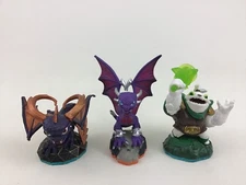 Skylanders Figure 3pc Lot Magic Mega Ram Spryo Undead Cynder Life Zoo Lou Game