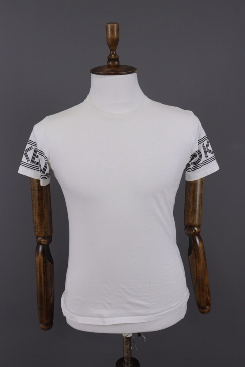 ★KENZO★ Paris Classic Short Sleeve T-Shirt White FC65TS413 Kenzo Paris White Summer Short Sleeve T-Shirt Size S | eBay