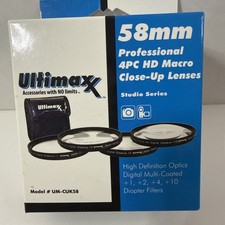 Close Up Macro Lens Filter 1 2 4 10 for Canon Nikon Sony Pentax Camera 58mm