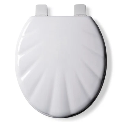 Croydex Toilet Seat Glossy Shell Design Antibacterial Stick 'n' Lock Hinges