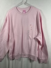 Hello Kitty 50th Anniversary Pink Sweatshirt Plus 2XL Kawaii Y2K Lounge Cozy NWT
