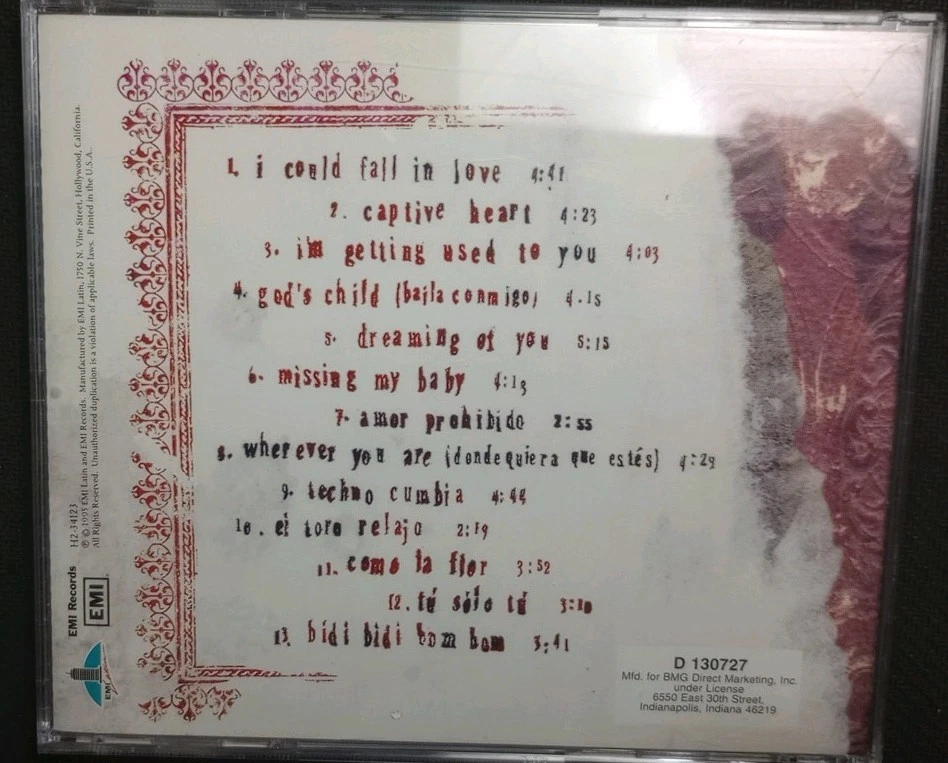 Selena Dreaming of You CD 1995 Original Vintage EMI Latin Tejano Pop Music HTF Foto 4 de 4