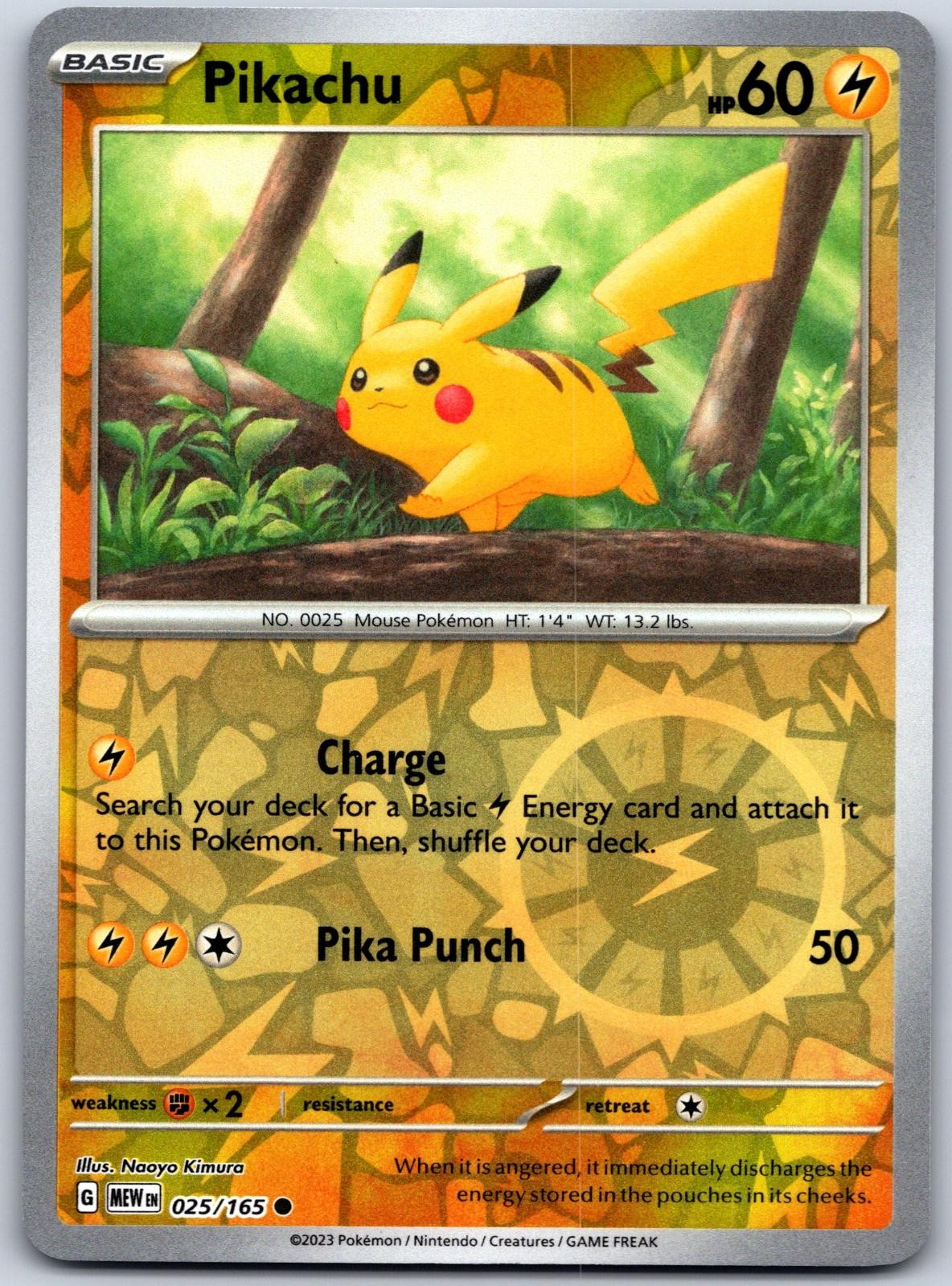 Pikachu 2023 Scarlet & Violet: 151 #025/165 Reverse Holo Price