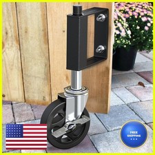 HOLKIE Heavy Duty Gate Caster Spring Loaded Wheel for Wooden Gate Fence 220LBS