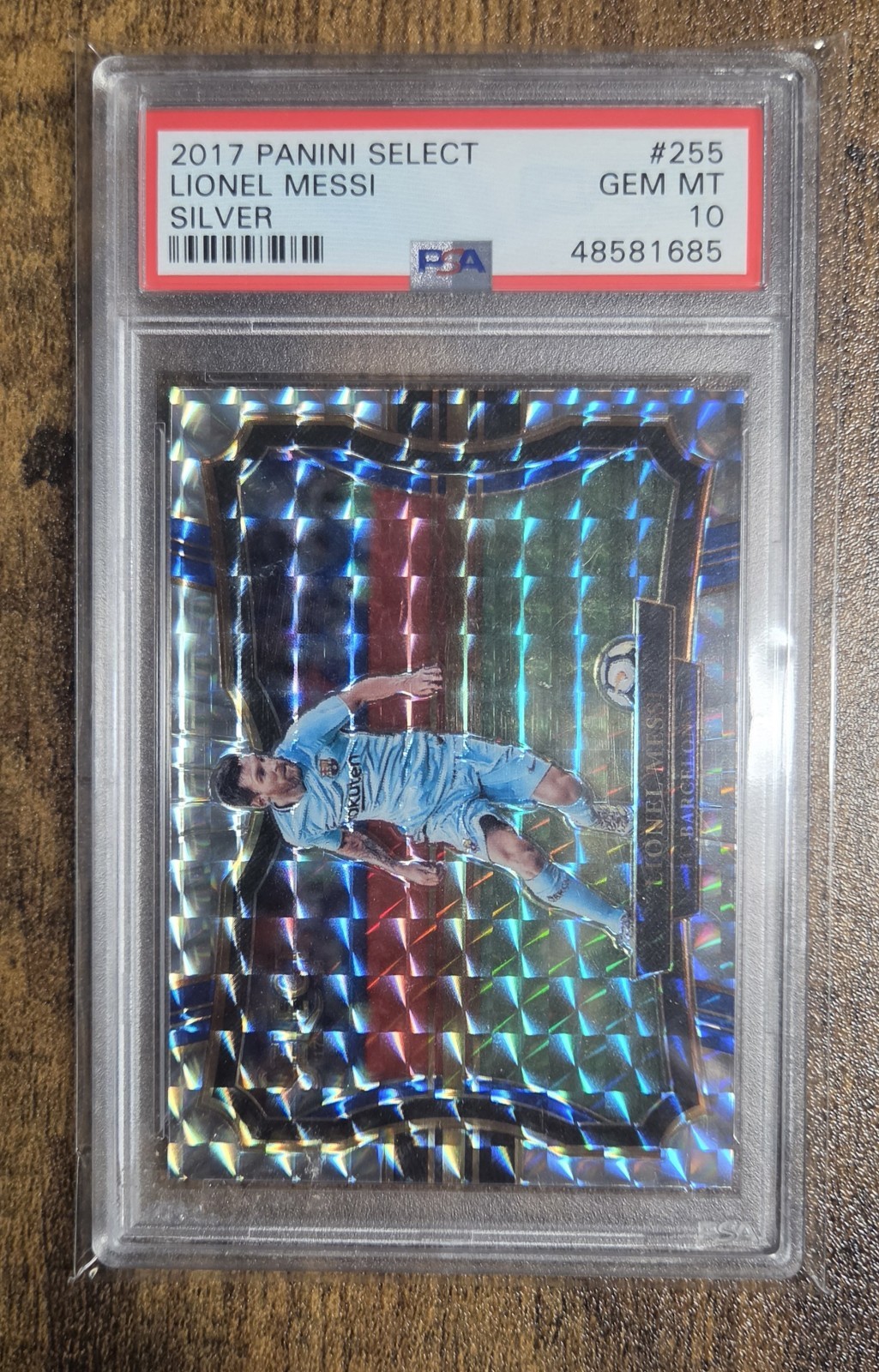 2017 Panini Select Silver Lionel Messi #255 Field Level PSA 10