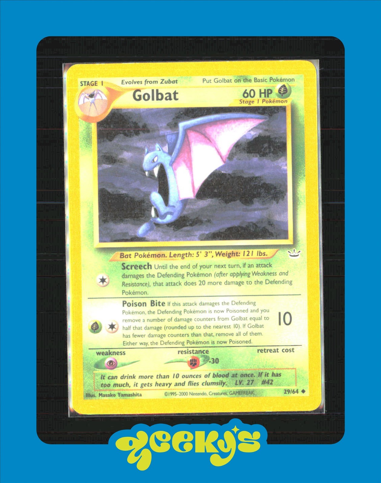 Golbat Neo Revelation Uncommon 29/64 Pokemon $2MIN ORDER