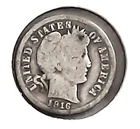 1916-P Barber Early Dime - 90% Silver