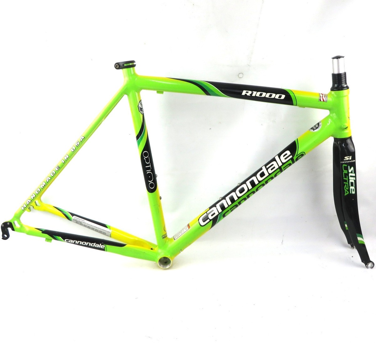 canondaleキャノンデール R1000 DURA-ACE spinergy CANNONDALE R1000 SI ROAD BIKE FRAMESET Speed Yellow Lizard Green