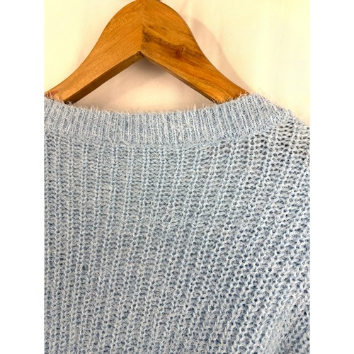 Rue 21 Light Blue Plush Cross Wrap Top SMALL - Picture 15 of 15