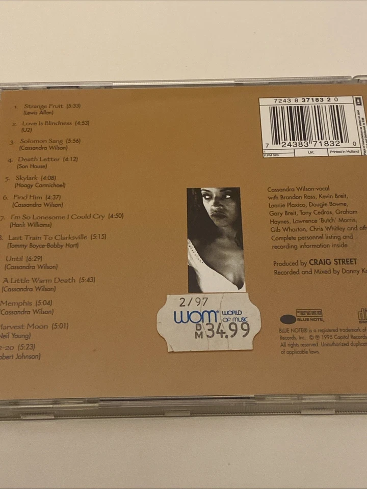 CASSANDRA WILSON New Moon Daughter CD 1995 RARE& WIE NEU;HIGH END & audiophil   - Bild 2 von 4