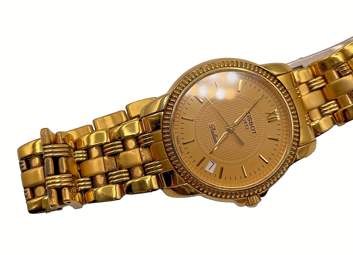 VTG TISSOT Ballade C277/377C Yellow Gold Plated 36mm Swiss Quartz