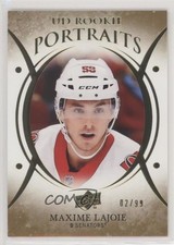 2018 Upper Deck UD Portraits Rookies Gold Foil 2/99 Max Lajoie Maxime #P-57 0nr3
