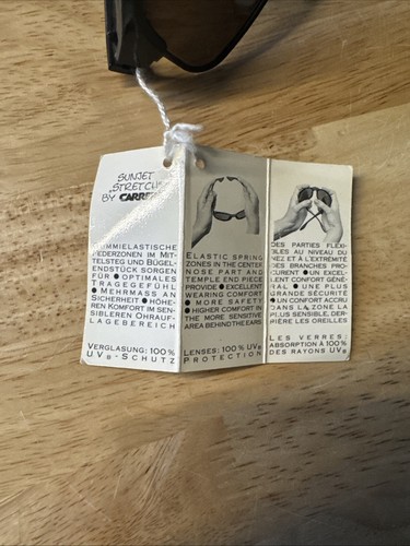 CARRERA " Sunjet " Stretch Rare Vintage Sun Glasses With Original Tag - Picture 2 of 5