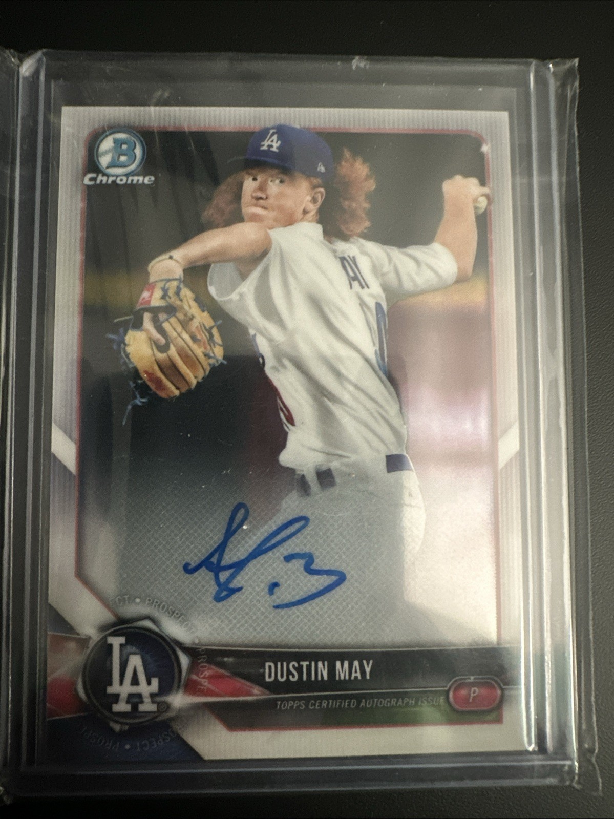 2018 Bowman Chrome - Prospect Autographs Dustin May #BCPA-DM (AU, RC)