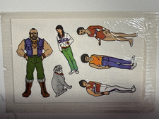 1983 Mr. T Cereal Prize PREMIUM Stickers NIP New Cello Pack Ruby Spears Big T's