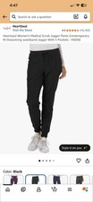 Heartsoul Women's Medical Scrub Jogger Pant Drawstring, Black, medium, New